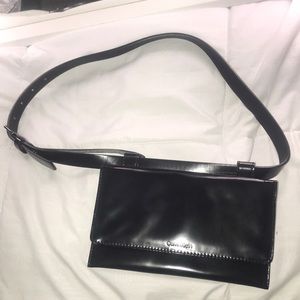 Calvin Klein Black Purse Fanny Pack Purse Belt